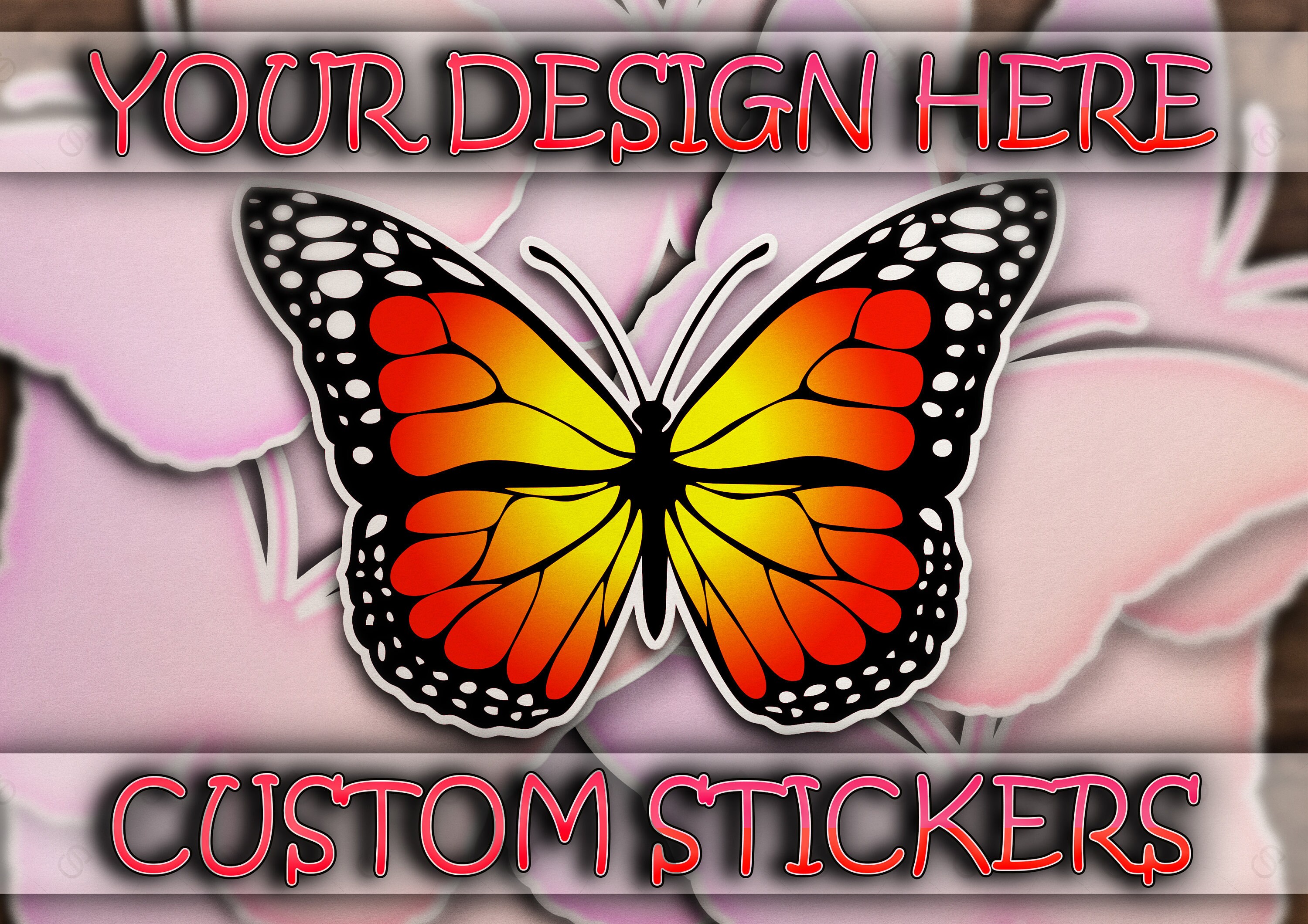 your custom design stickers cut to any shape, Personalized Vinyl Stic…