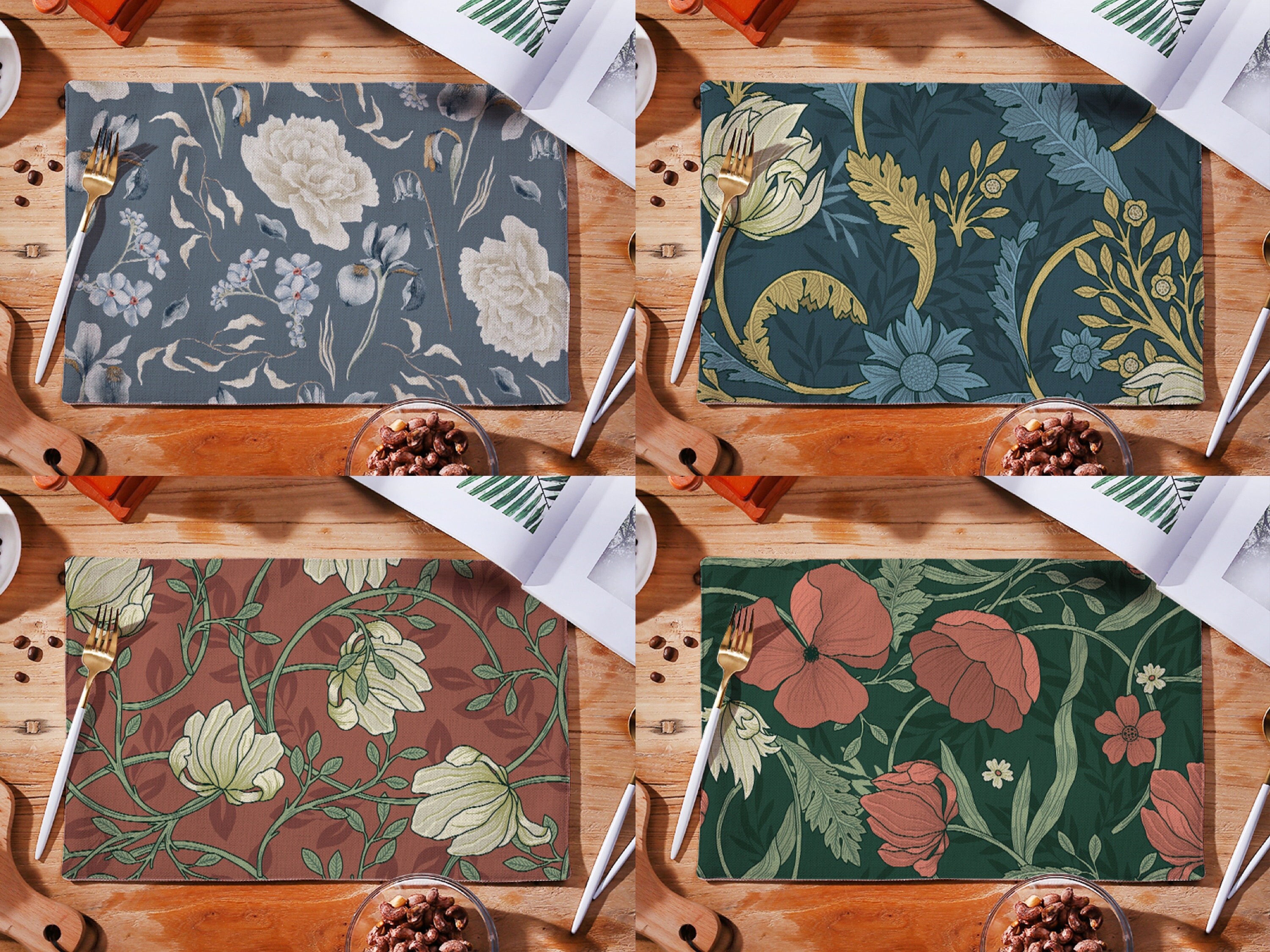 Placemats Placemats Set Table Linen Indoor/outdoor Etsy