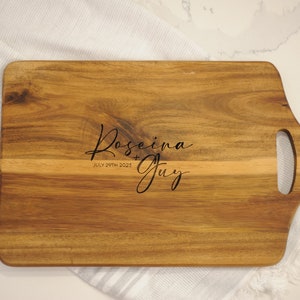 ENGRAVED CUTTING BOARD — christmas gift, custom wedding gift, anniversary gift, custom cutting board, wedding gift, housewarming gift