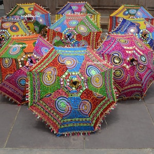 Sale On Indian Wedding Umbrella Handmade Umbrella Decorations Parasols Cotton Umbrellas