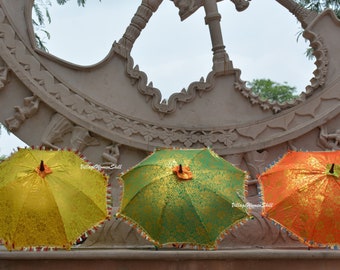 Hochzeitsdeko Traditionelle Indische Regenschirm Sonnenschirm Dekorative Dekoration Regenschirm Mehndi Nacht Decor Sonnenschirm Designer Regenschirme Decor