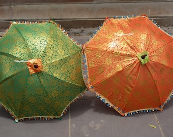 Traditional Indian Umbrella Parasol Decorative Decoration umbrella wedding decor mehndi night Decor parasol Designer umbrellas Decor