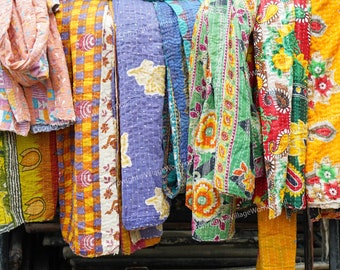 Wholesale Lot Bangali Gudri Bohemian Quilts Handmade Vintage Quilts Indian Kantha Throw Blanket Bedspread Quilting Bed Cover Hippie Quilt