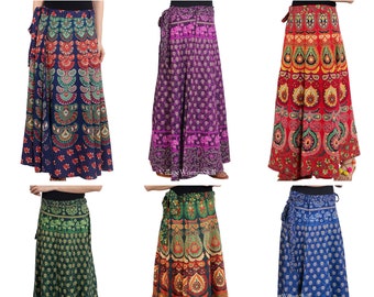 Wholesale Lots Handmade Cotton Skirts Wrap skirts Women Skirts Long Skirts For Women Hippie Skirts Bohemian Skirts Maxi Skirts