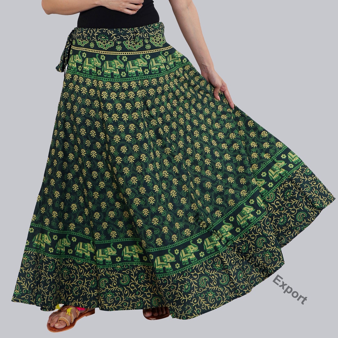 THE HERBALIST / Elasticated Indian Cotton Long Skirt