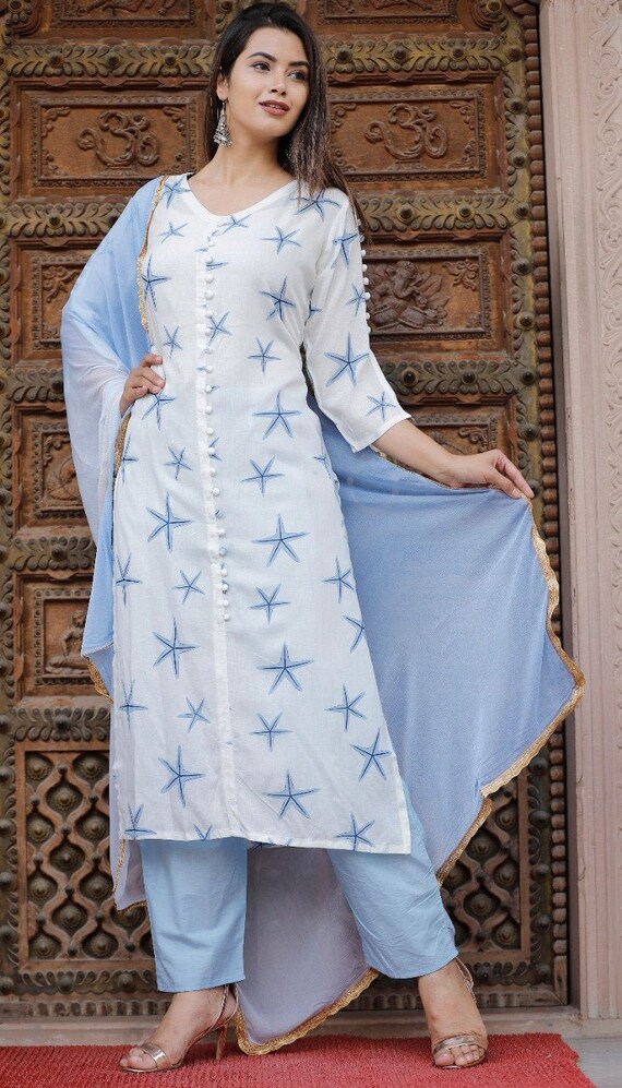 party wear kurti plazo