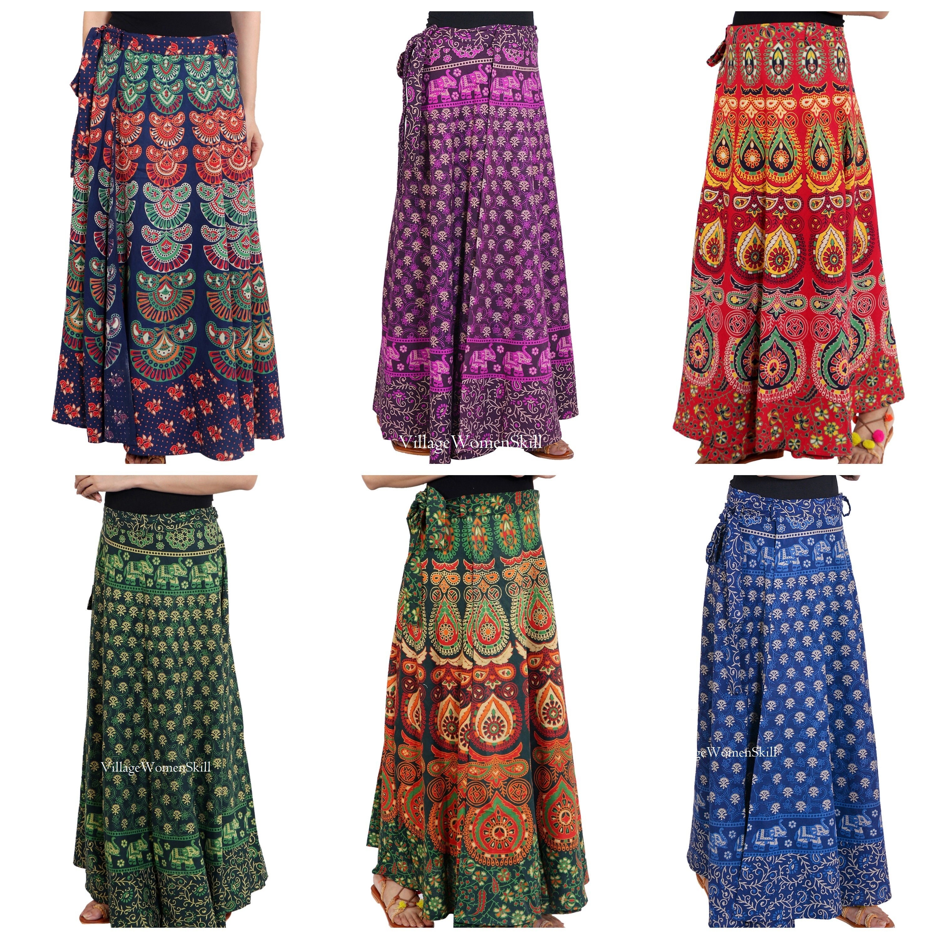 Cotton wrap around skirt online 2025