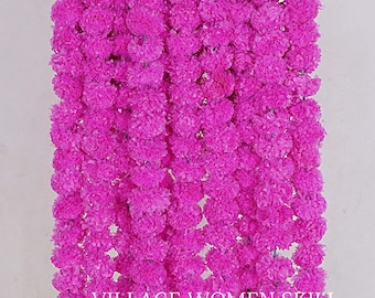 Marigold Flower Garlands Decorative Flowers Strings