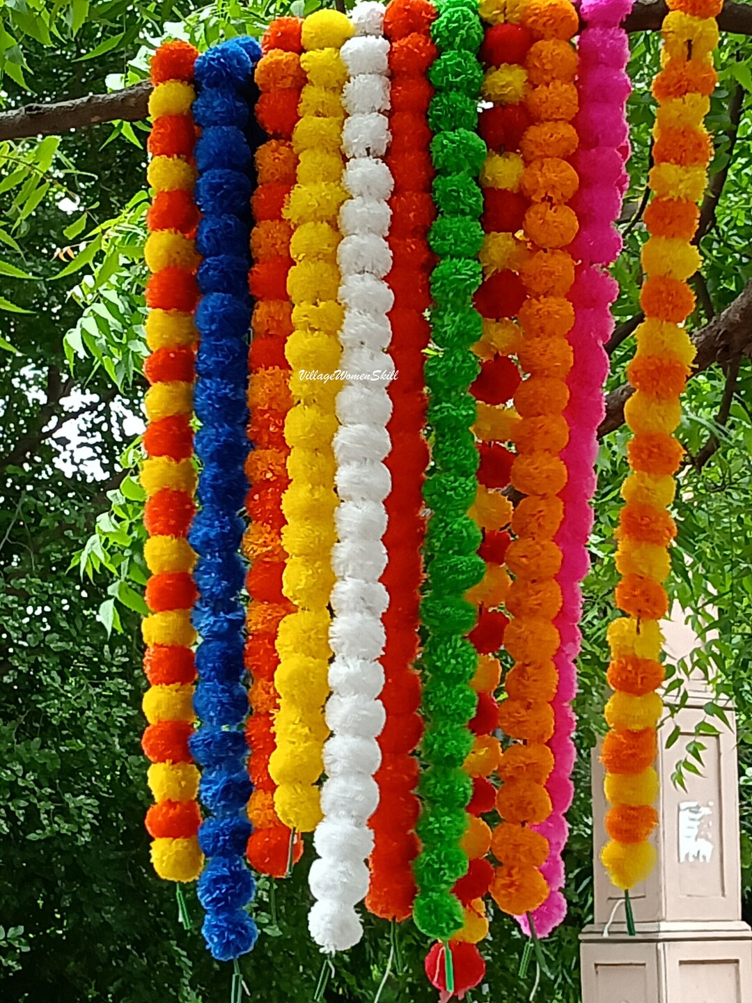 Sale on Artificial Marigold Flower Garlands Vine Wedding Indian Event