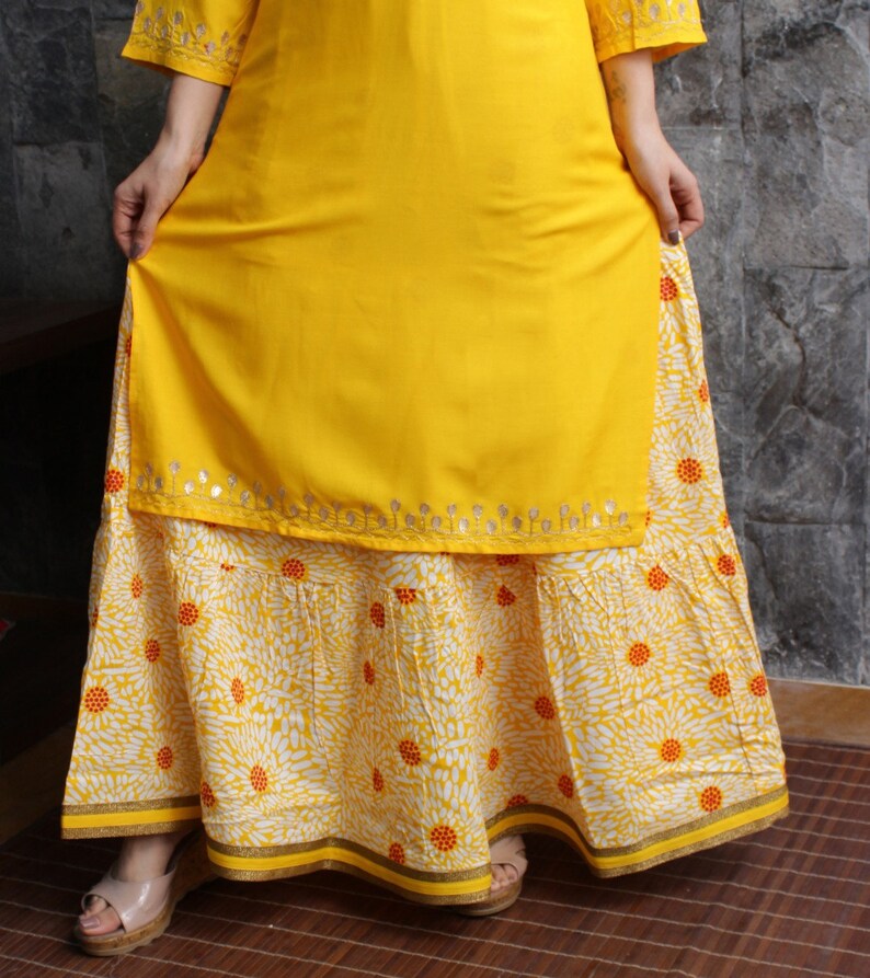 Designer Women Kurti With Skirt Set for Women and Girls Traditional Dresses Embroidery Kurti Kurta Set Party Wear Kurti Set