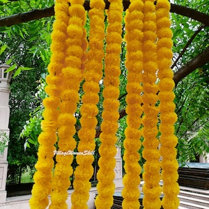 Express Shipping Indian Marigold Garland Diwali Decoration Party Decor door hangings decor wedding Mehndi party Flower