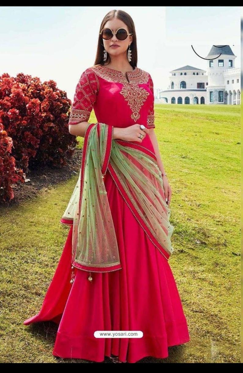 Indian Party Wear HandMade Long Kurti With Dupatta Designer Pakistani Girl/&Women Long kurti for women,indian dress,wedding kurti