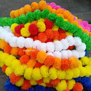 Garland Wedding Garland hanging Garland flower Indian Garland Indian marigold Marigold garland Indian flower Flower Decor Wedding Decor