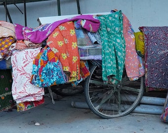 Hand Stitched Quilt coverlets indian kantha quilts for sale Antique Bedspread patchwork quilt