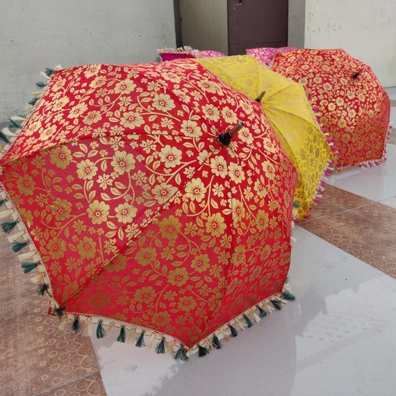 5 Pc Lot al mayor Lote de paraguas de boda indio de diseño Etsy España