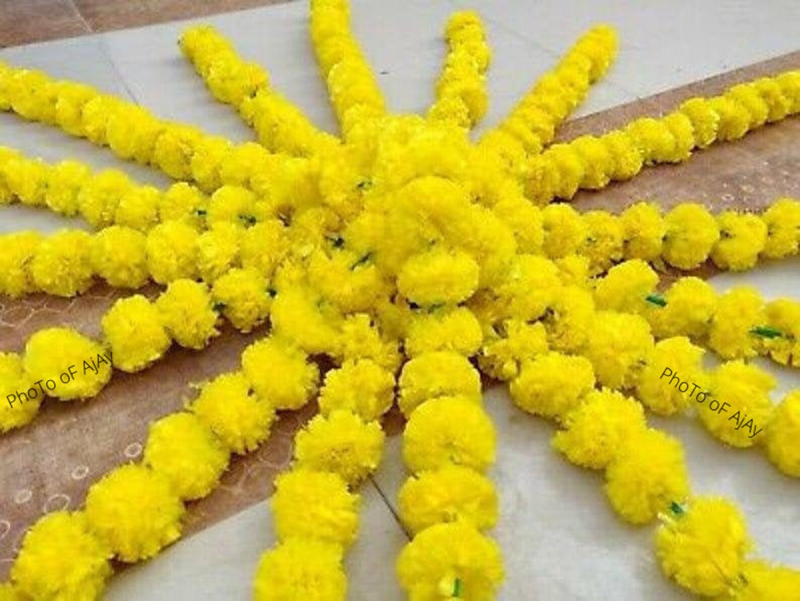 Wholesale Lot of 100 Yellow Artificial Marigold Flower Decor Etsy UK