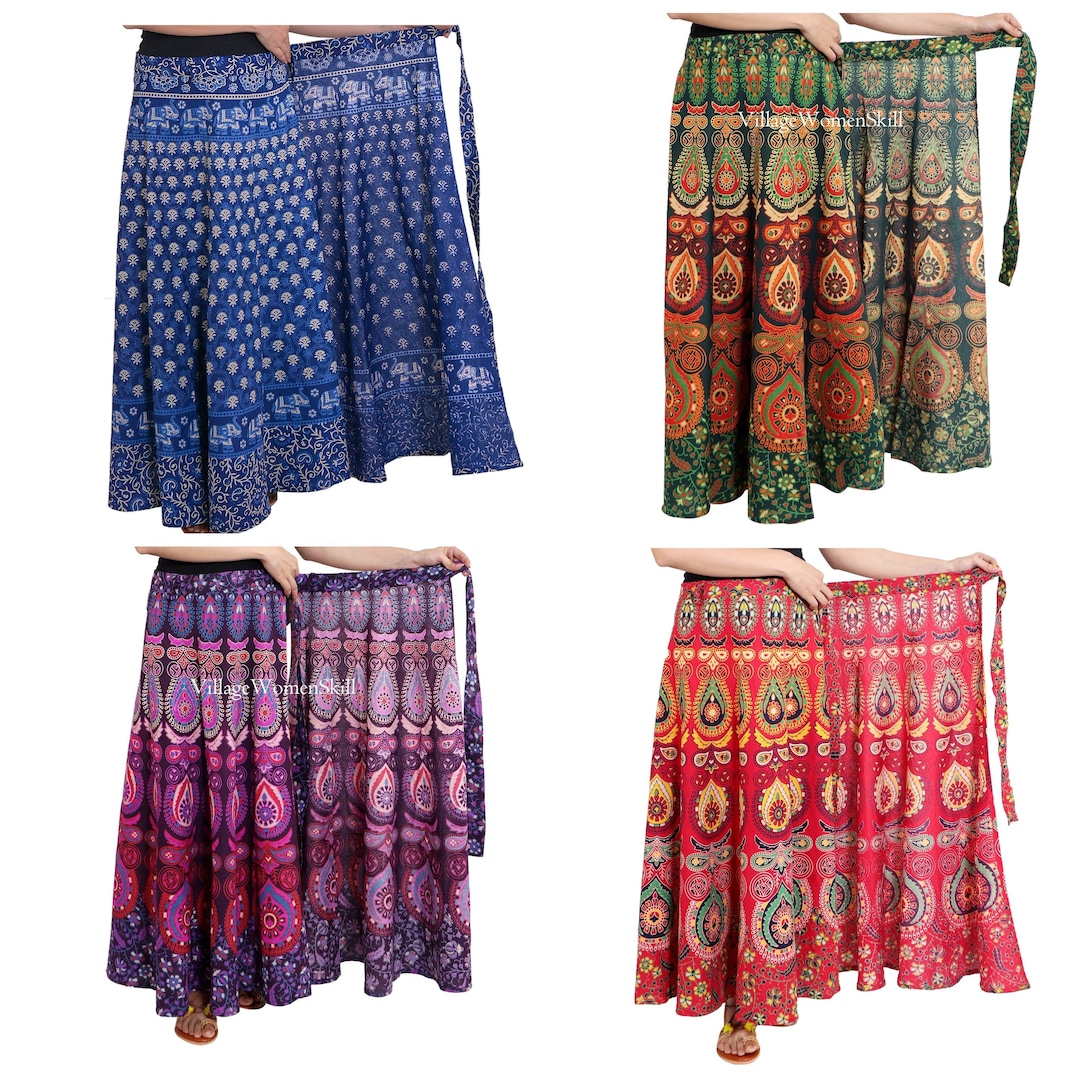 Wholesale Cotton Skirts Indian Handmade Women Skirts Hippie Skirts Boho Skirts Hippie Skirts