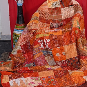 vintage handmade patchwork quilt