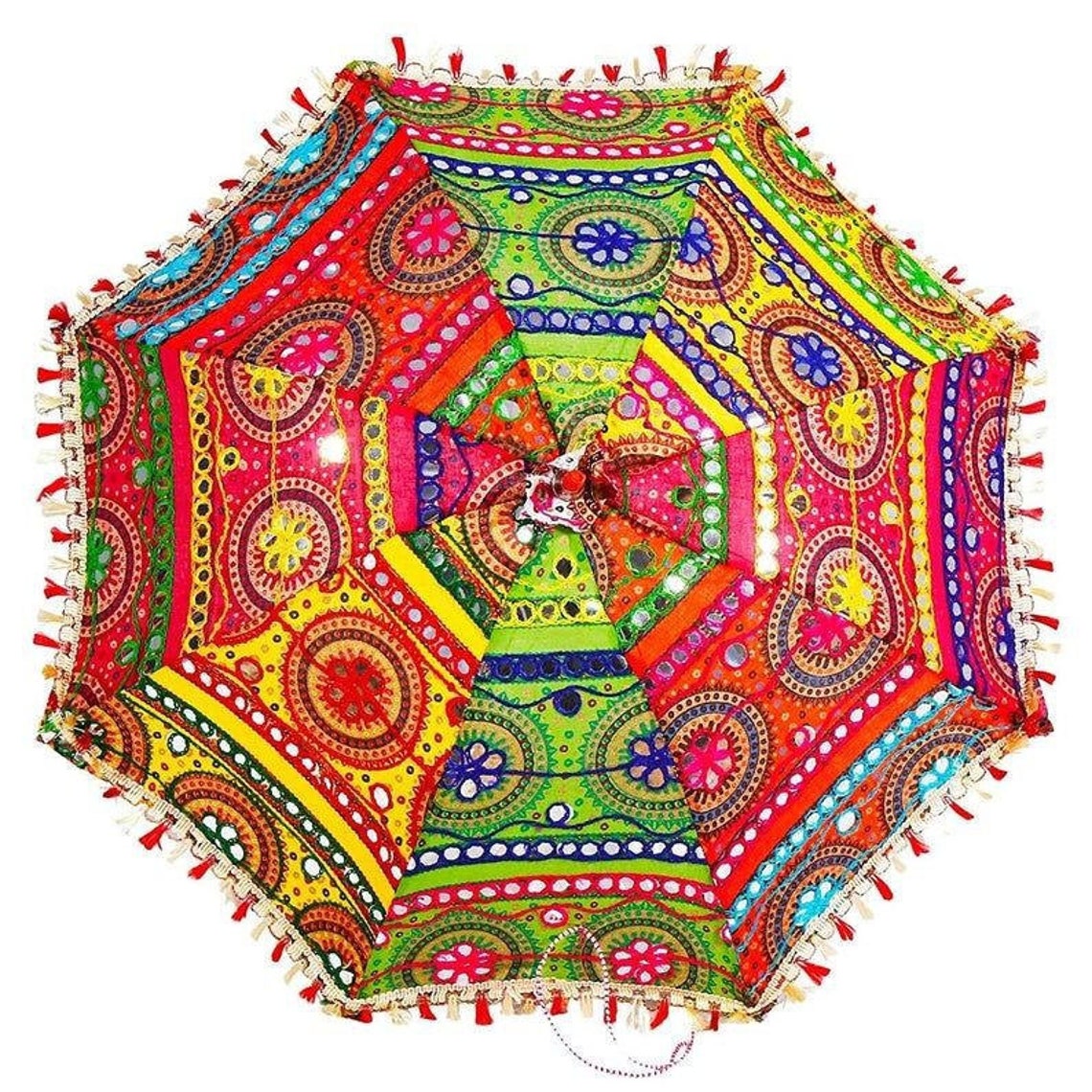 10 Pcs Mix Lot Indian Wedding Umbrella Handmade Umbrella image 7