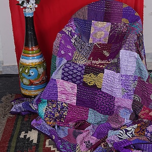 vintage handmade patchwork quilt