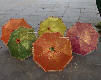 10 Ombrelli Indiani All'Ingrosso – Matrimonio Mehndi, Decorazioni Fai Da Te, Multicolore