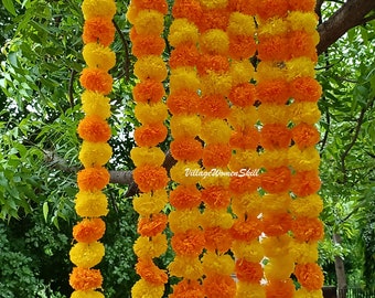 Decoration Garlands Decor garland Decorative garlands Mehndi marigold Artificial garlands marigold garland flower garland party garland