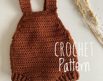Marlo Crochet Newborn Romper Pattern