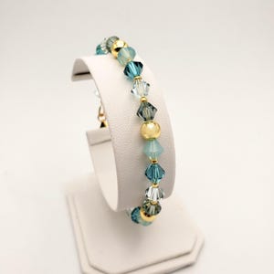 Blue Swarovski Crystal Bracelet Gold filled Clasp Beaded Jewelry Etsy blue-swarovski-crystal-bracelet-gold-filled-clasp-beaded-jewelry-etsy