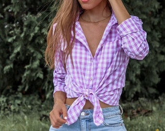 cute gingham tops
