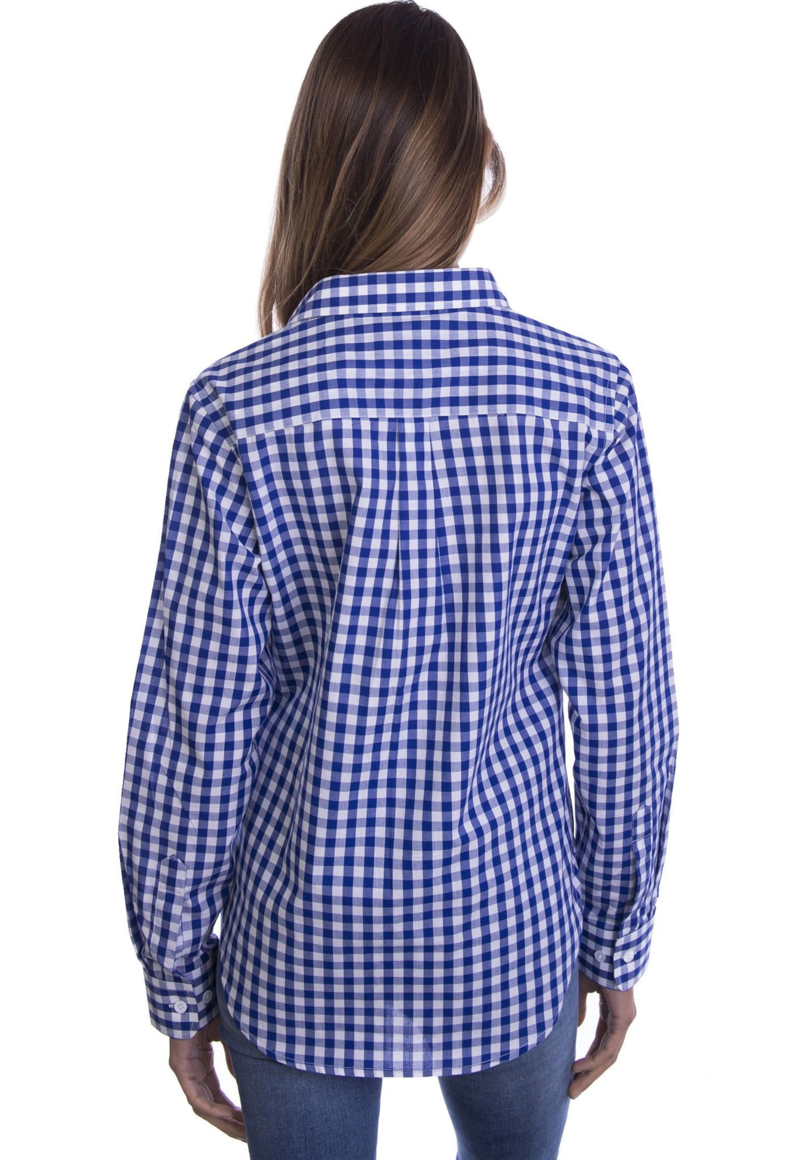 Gingham shirt Blue White gingham shirt women checkered shirt Etsy