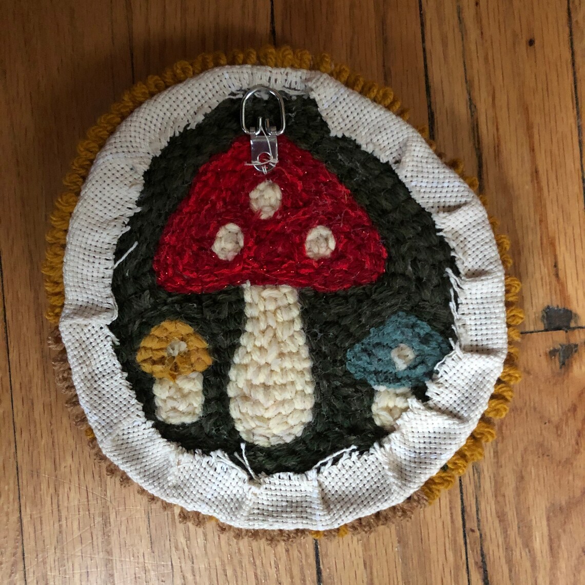 Polka Dot Mushroom Embroidery