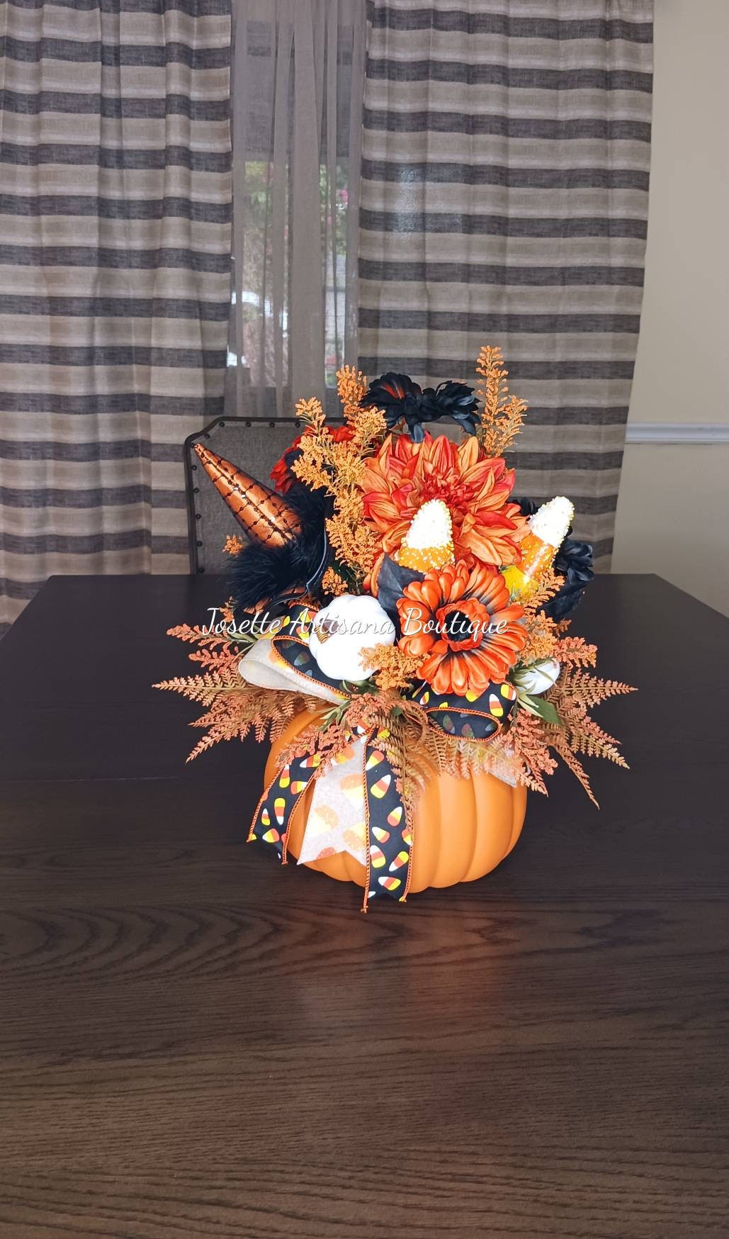 Halloween Table Centerpiece Fall Halloween Table Decor Table Etsy