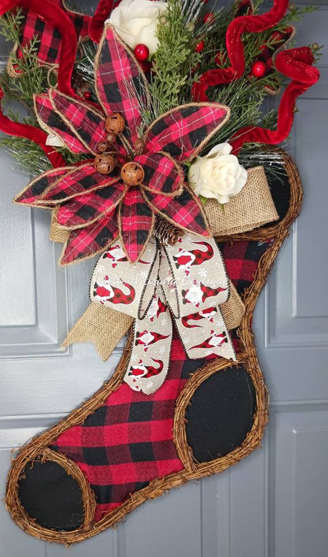 Christmas Stocking Wreath 