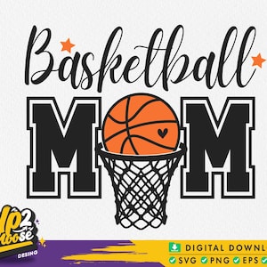 Basketball mom Svg, Basketball Svg, Basketball Game Day, Basketball Mama Svg, Basketball season Sublimation, Png Dxf Svg files for cricut