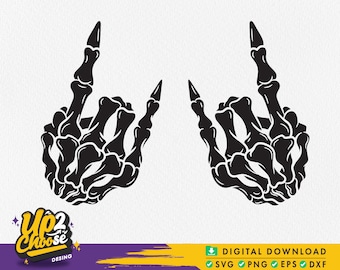 Skeleton Rock Hand Svg, Skeleton Hand Png, Skeleton svg, Halloween SVG, Cute Halloween svg, Halloween Shirt svg, Svg files for cricut