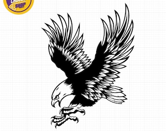 Bald Eagle Svg, American Bald Eagle Svg, American eagle Svg, American symbol Svg, Digital File l Svg Jpg Eps Png Dxf for Cricut