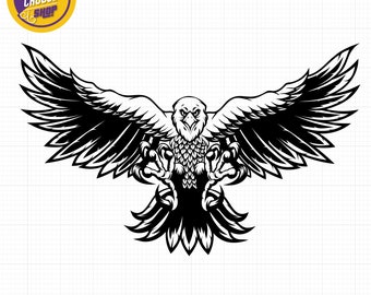 Bald Eagle Svg, American Bald Eagle Svg, American eagle Svg, American symbol, Digital File l Svg Jpg Eps Png Dxf for Cricut