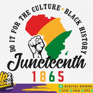 Juneteenth Svg, Do It For The Culture SVG, Black History Svg, Juneteenth Shirt Svg ,Freedom day svg, Svg files for cricut