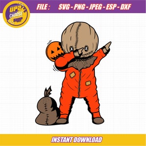 Trick R Treat Sam, DAB, Horrorfilm, Nightmare, lustiges Halloween Shirt, Happy Halloween digitale Datei SVG Esp Png Jpg Dxf für Cricut