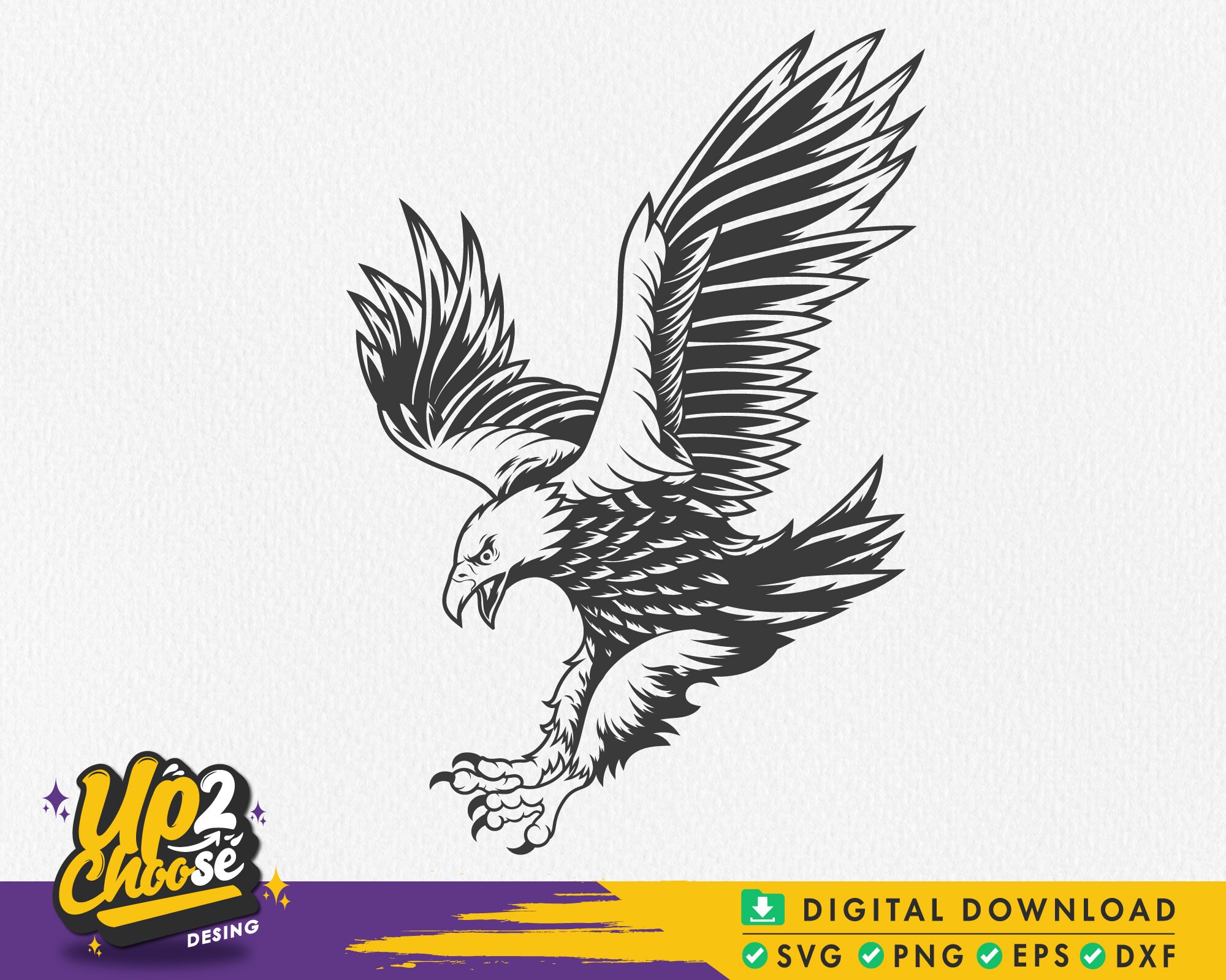 Eagle Svg, Eagle Attack Svg, Bald Eagle Svg, American Bald Eagle Svg