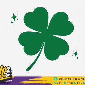 Clover Svg, 4 Leaf Clover Svg, St.Patricks day Svg, Irish Clover Svg, Lucky Svg, Shamrock Svg, Clover Svg, Svg files for cricut