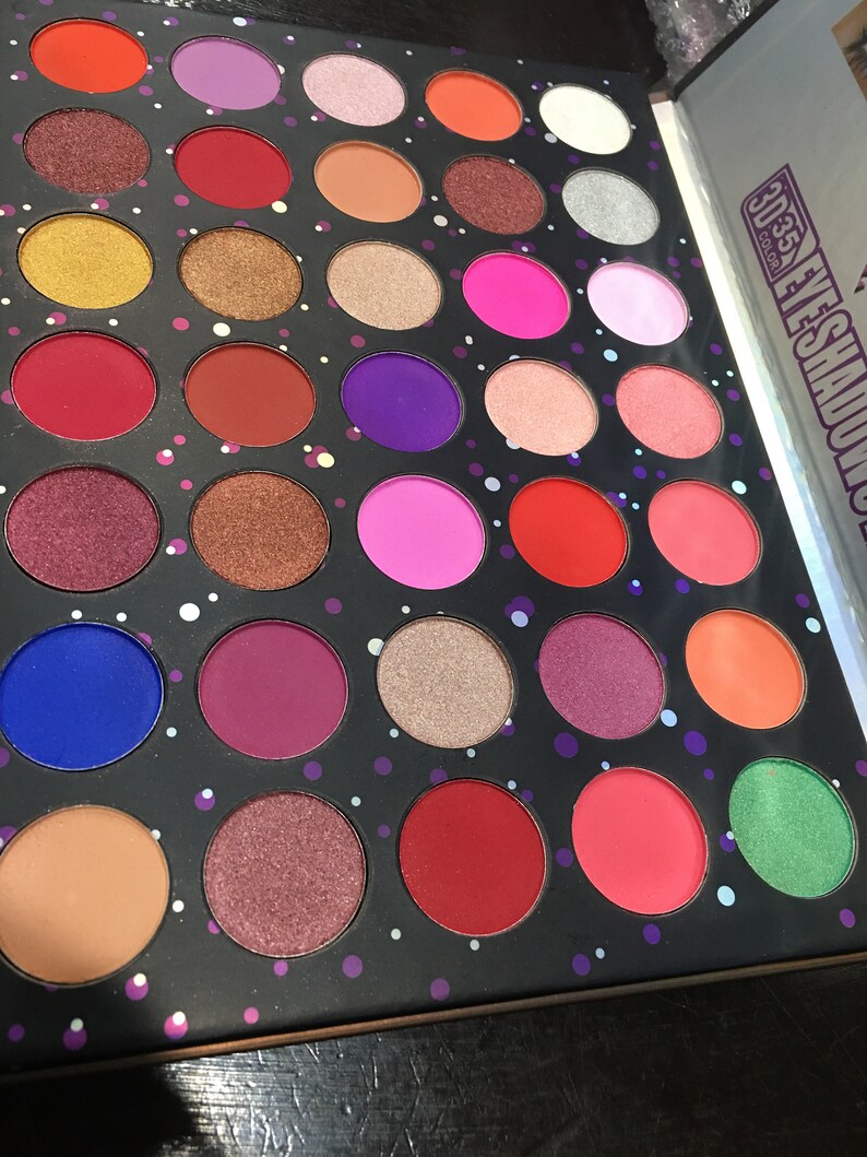 Eyeshadow Pallet Fun Color Eyeshadow Beauty 35 Color | Etsy