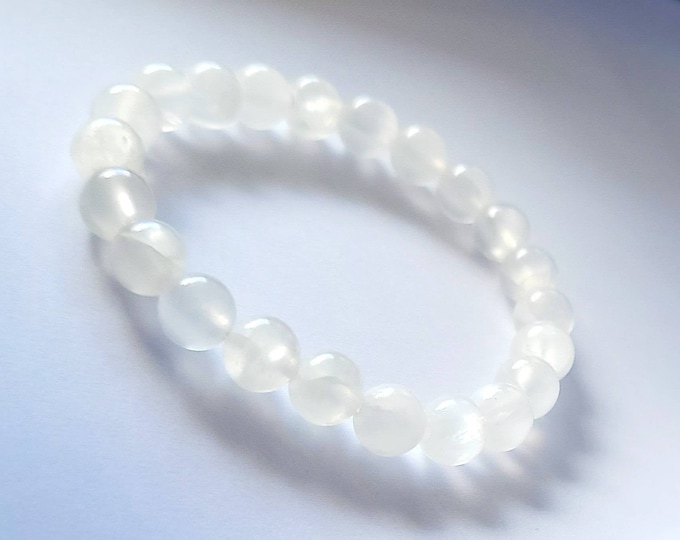 Selenite High-Quality Powerful Gemstone Healing Chakra Bracelet