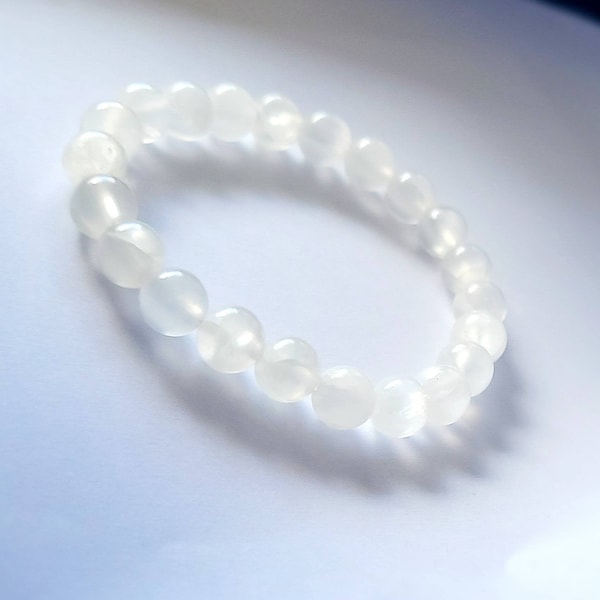 Selenite High-Quality Powerful Gemstone Healing Chakra Bracelet