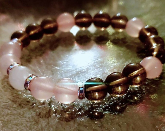 Multi Quartz Gemstone Beaded Chakra Bracelet for New Beginnings