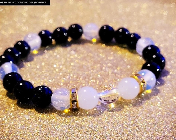 Soothing for Empaths | Crystal Quartz  Gemstone Bracelet | Natural Chakra Healing Self Care Bracelet