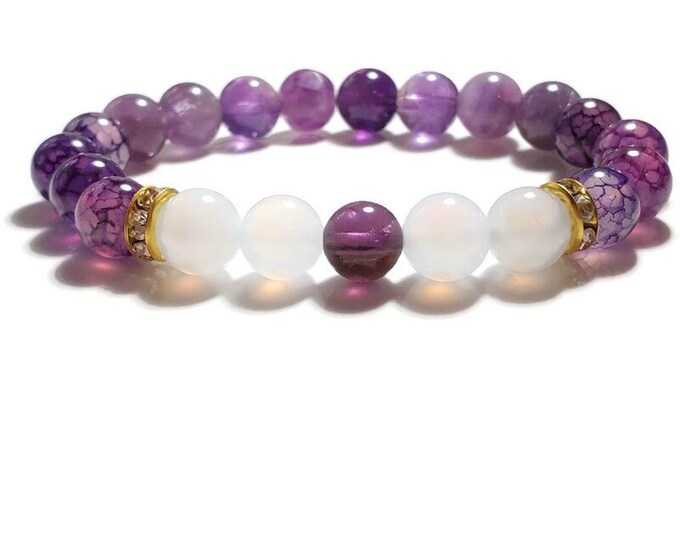 Natural Amethyst Gemstone Bracelet