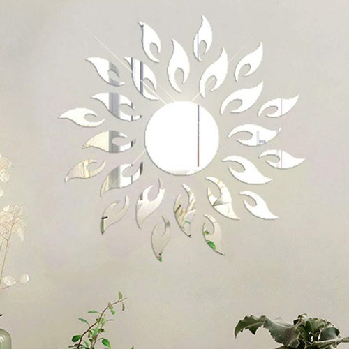 3D Mirror Tree Art Removable Wall Sticker Acrylic Mural Decal Etsy