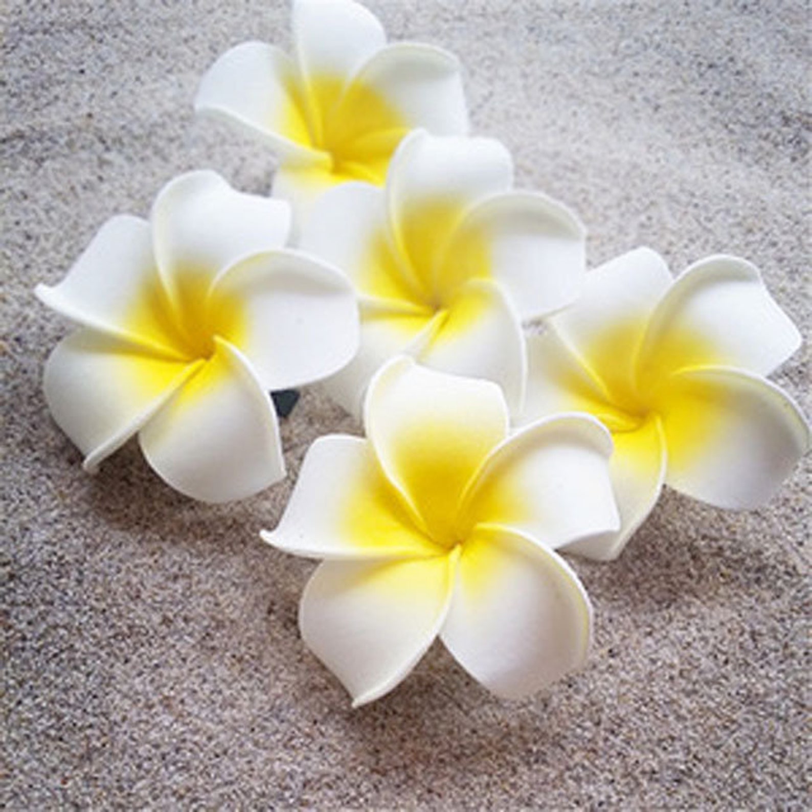 50pcs Artificial Foam Plumeria Hawaiian Flower Petals Wedding Etsy