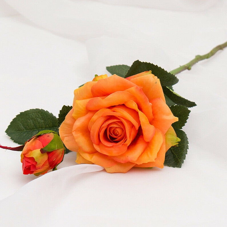 Real Touch Artificial Roses Silk Fake Flowers Decoration Pink Etsy